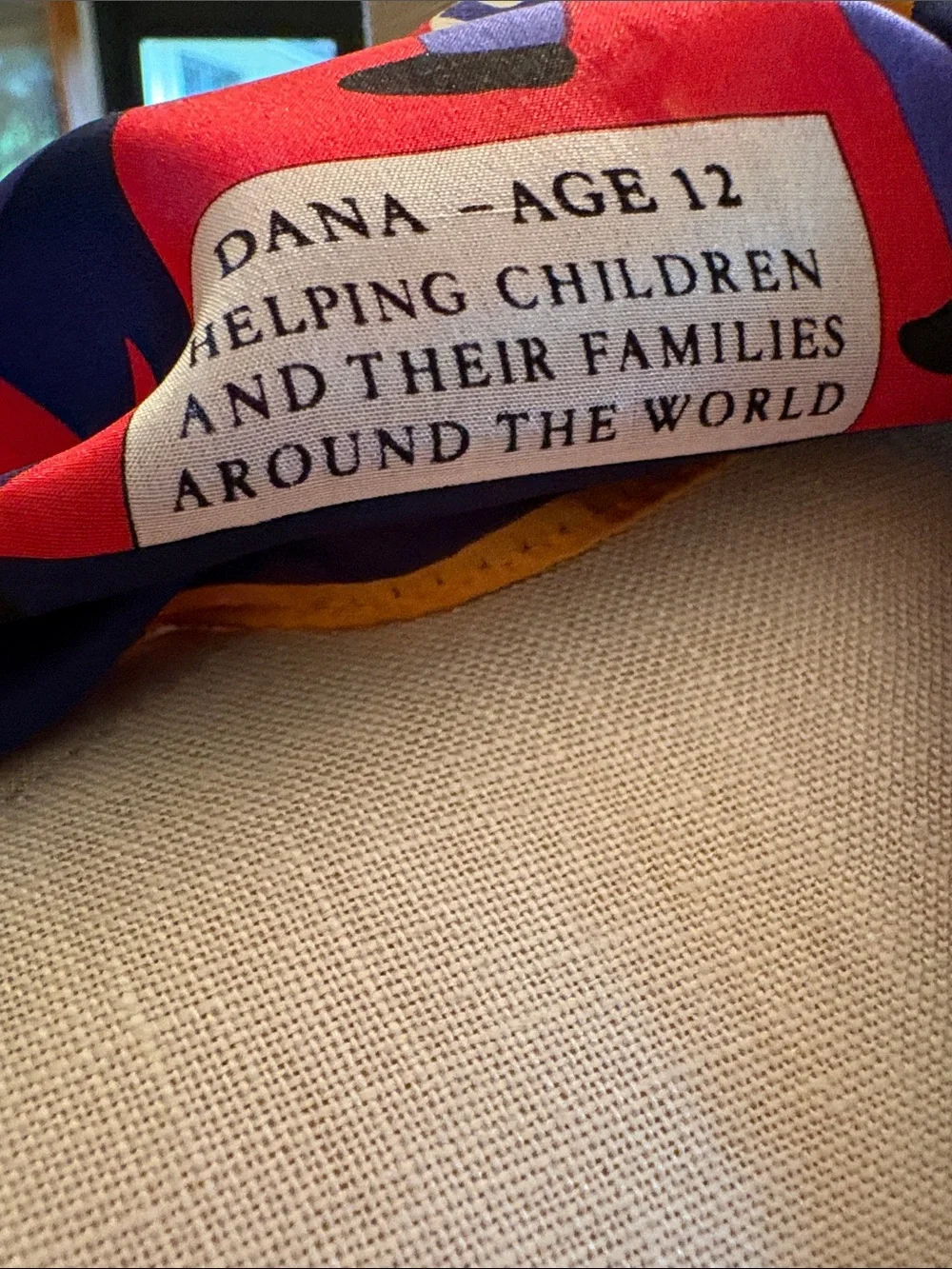 Vintage Save the Children for Vera silk scarf
